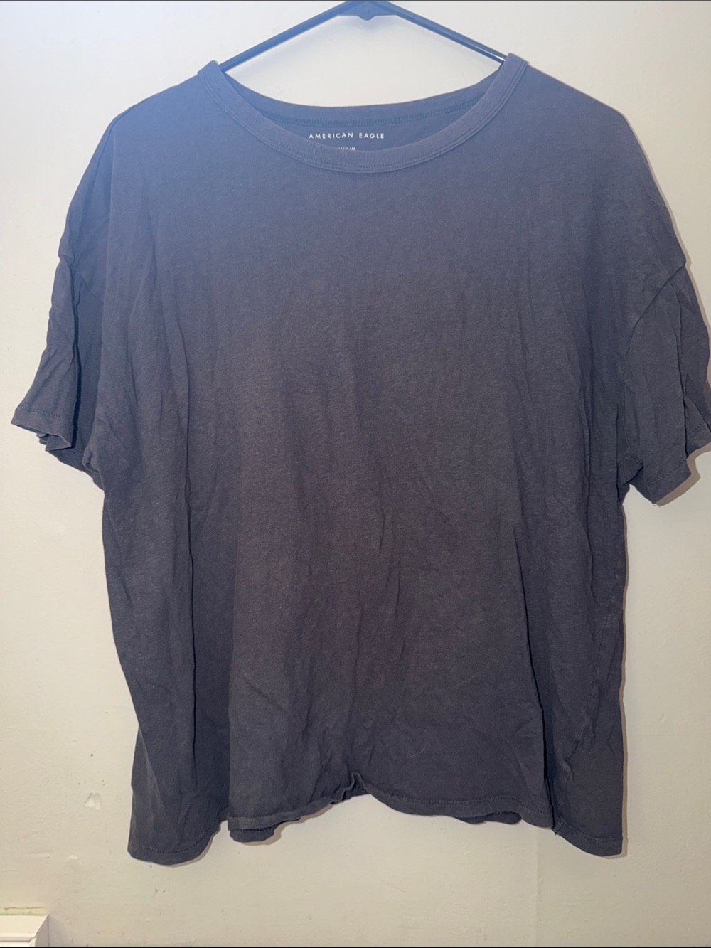 American Eagle Outfitters Crewneck T-Shirt — Charcoal